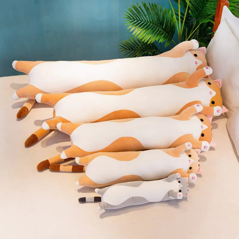 Long Kitten Plush Pillow