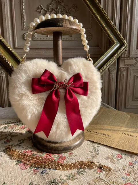 Heart Plush Purse