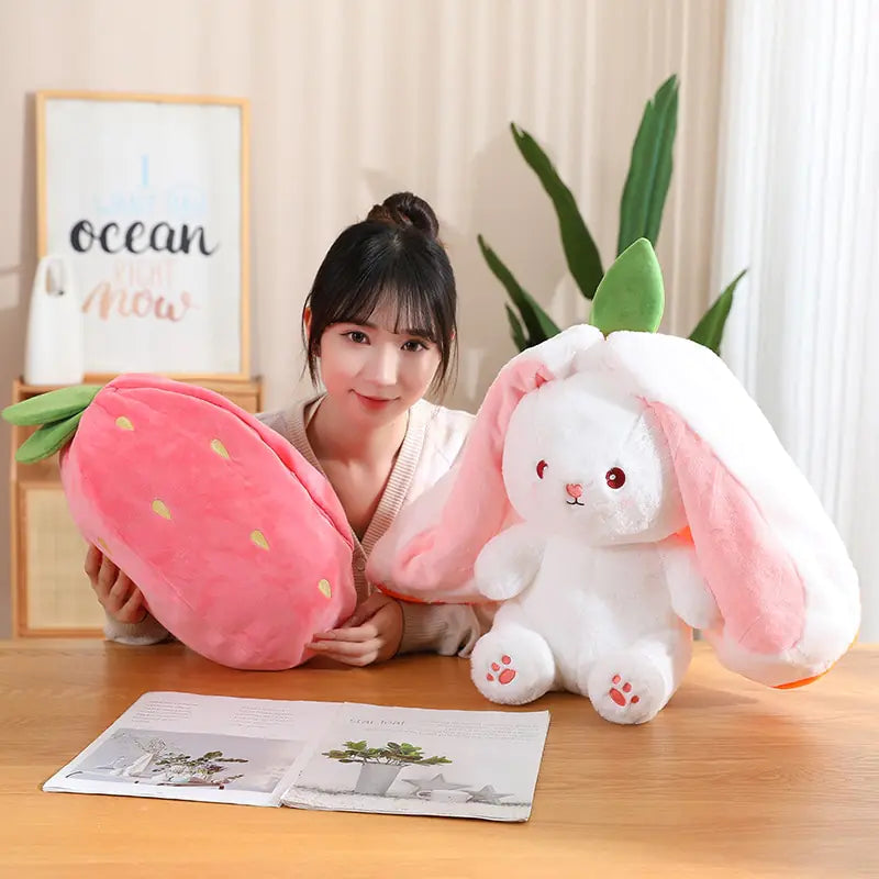 Carrot Rabbit Plush Toy