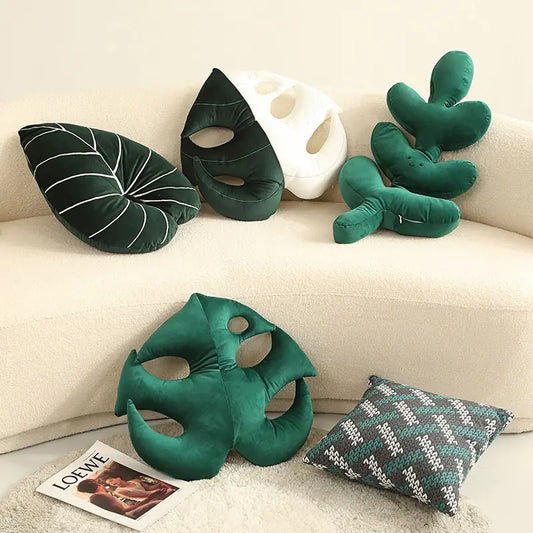 Green Leaf Cushion