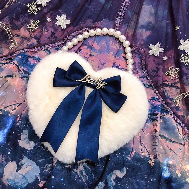 Heart Plush Purse