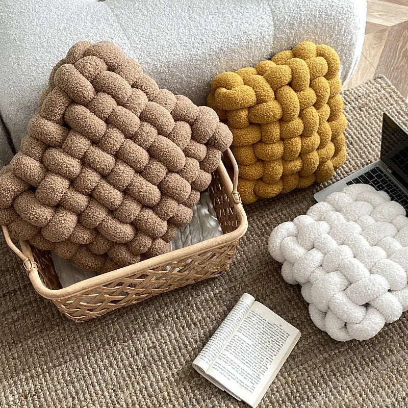 Soft Plush Knot Seat Cushion