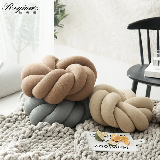 Regina Cotton Hand-Knot Back Cushions