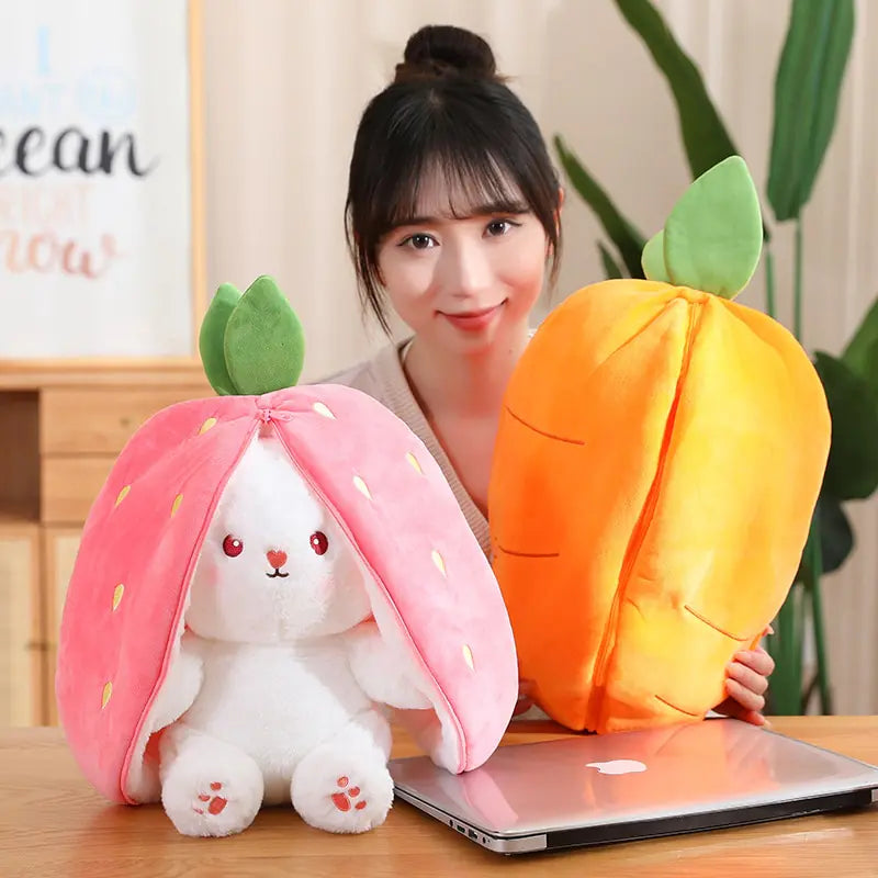 Carrot Rabbit Plush Toy