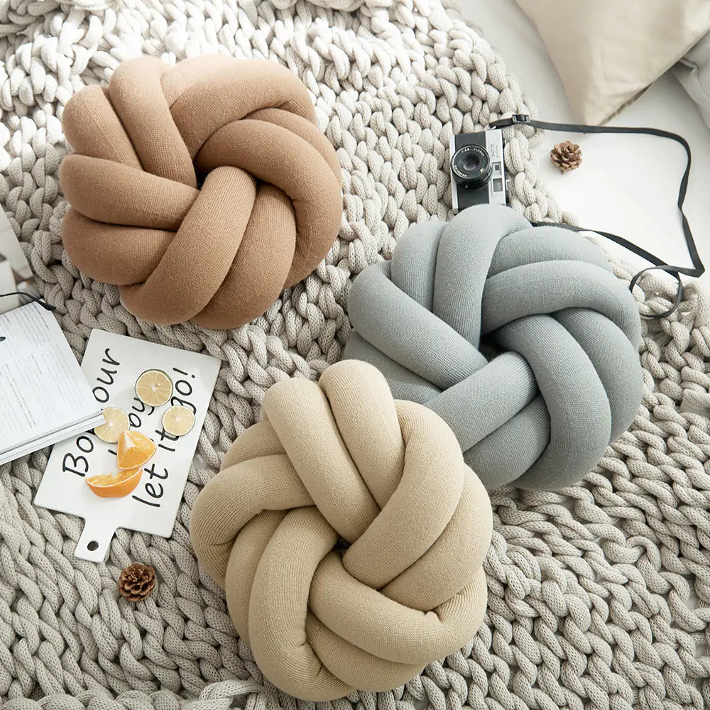 Regina Cotton Hand-Knot Back Cushions